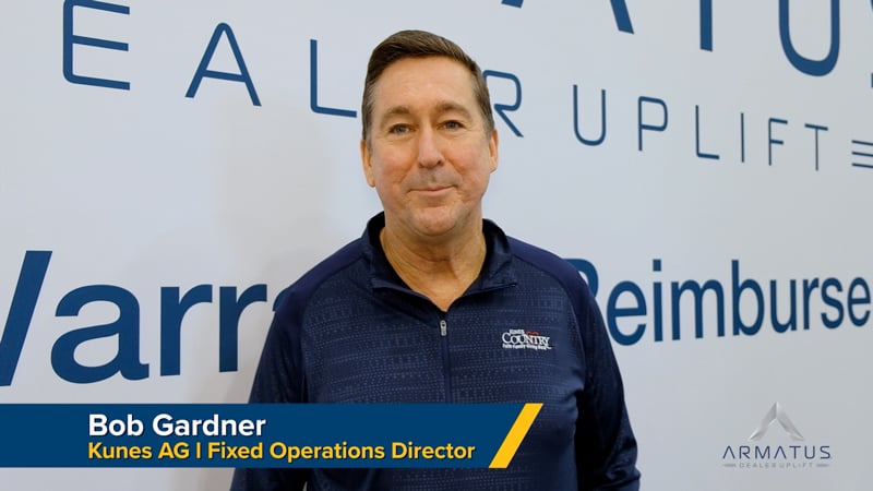 A view of Bob Gardner, from Kunes Auto Group, regarding his review of Armatus Dealer Uplift’s Retail Warranty Reimbursement service.
