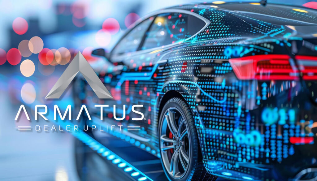 A high tech car adorned with vibrant digital patterns symbolizes